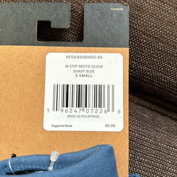🆕 The North Face Women Etip touch phone compatible Recycled Shady Blue Gloves xs - Picture 2 of 3